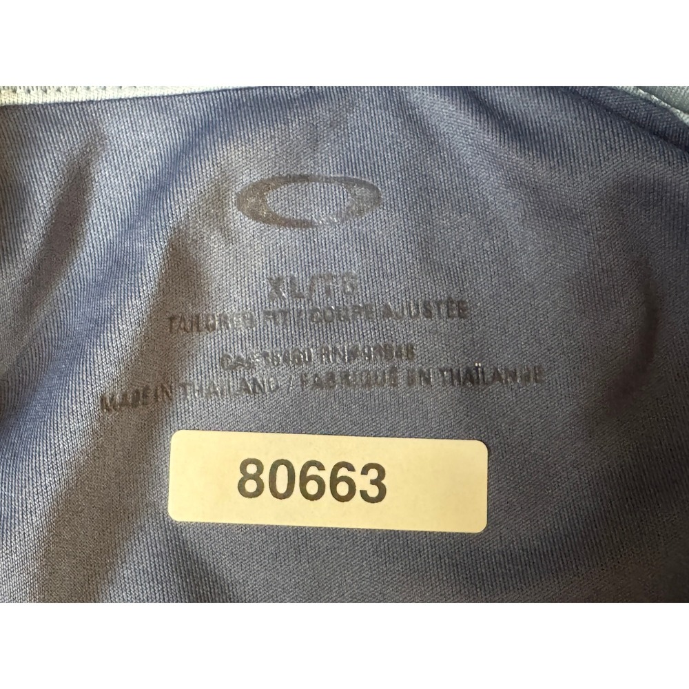 Oakley Mens Tailored Fit Golf Polo Shirt Navy Blue Short Sleeve XL 433690 SP17 - Picture 6 of 8